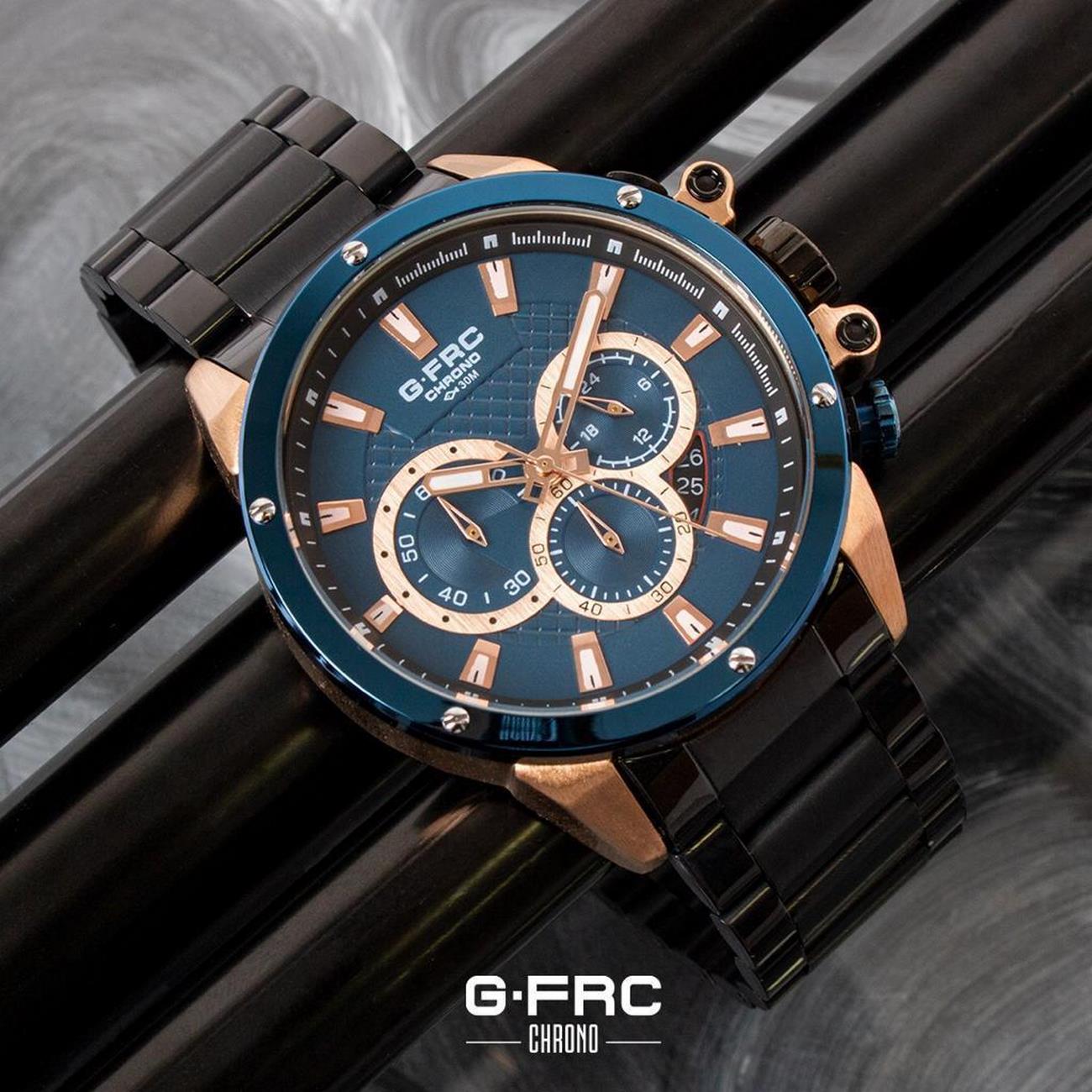 Reloj G-force Original H3677g Cronografo Negro + Estuche